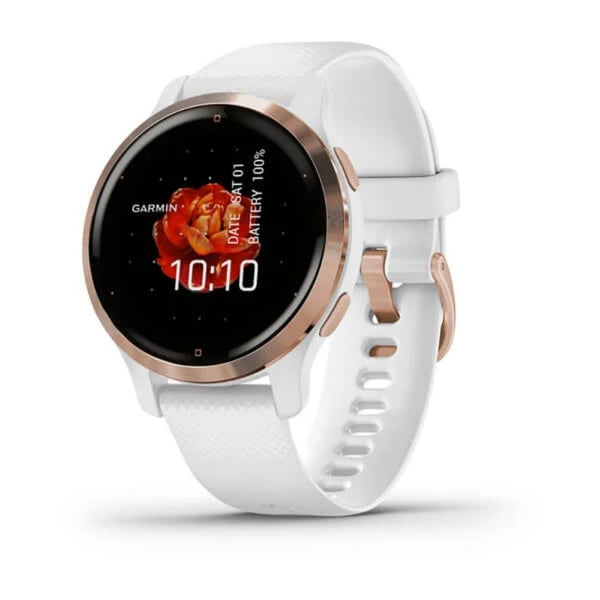 Garmin Venu 2S Rose Gold and White, Amoled GPS Smartwatch 010-02429-13