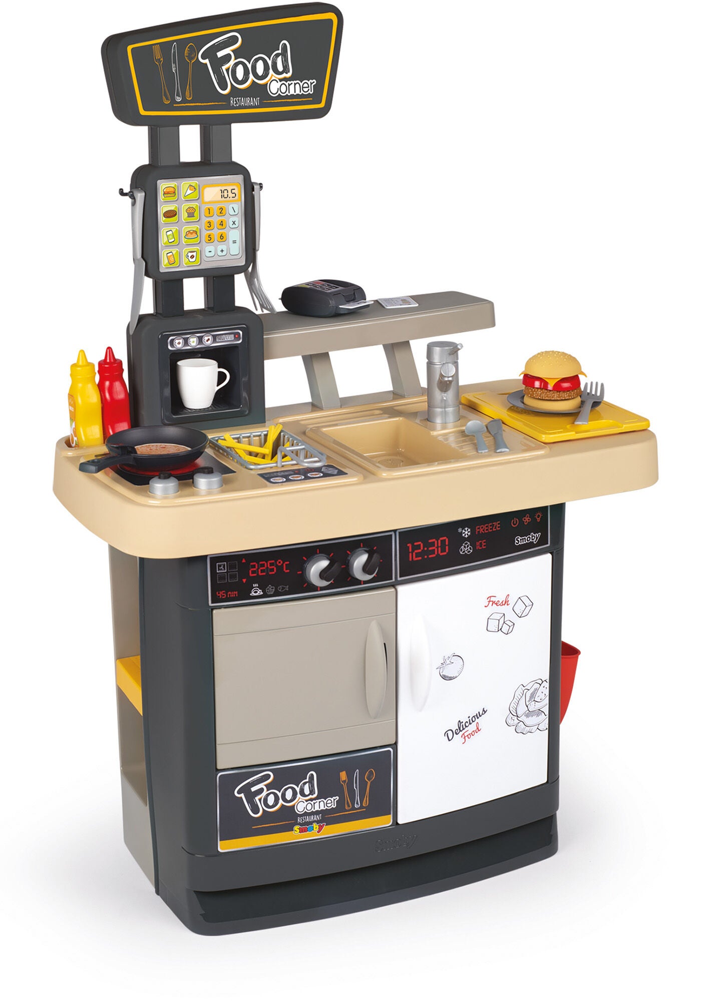 Smoby Leikkikeittiö Restaurant Food Corner 2-in-1