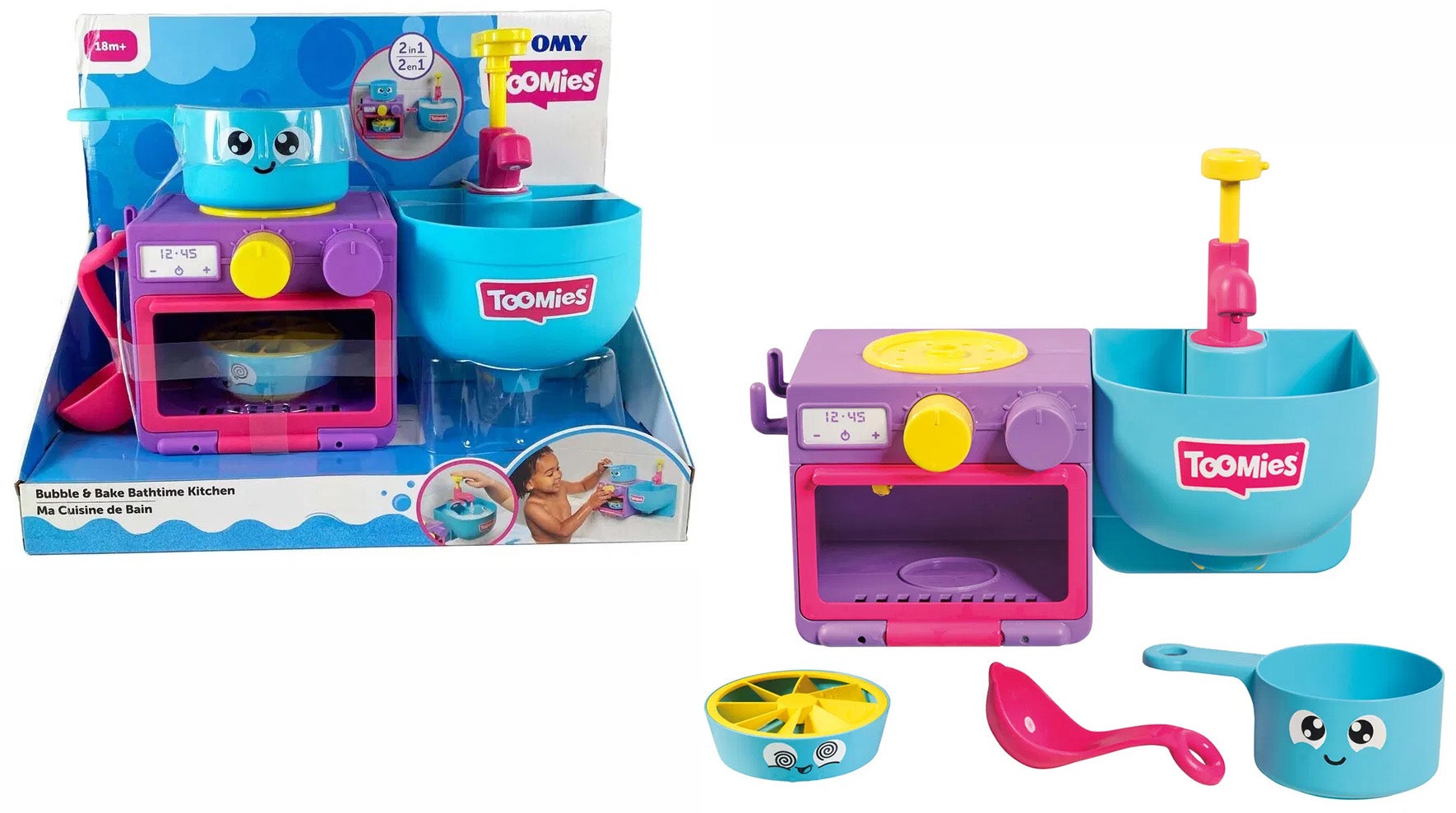 Toomies Bubble & Bake Bathtime Kitchen 2-in-1 Kylpylelu
